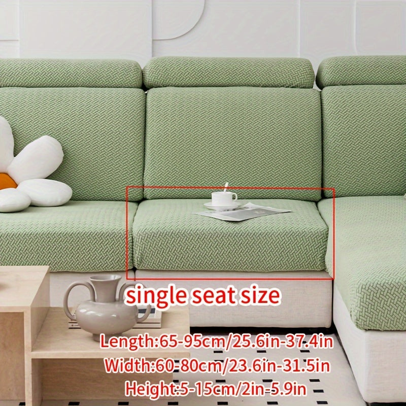 Современный жаккардовый чехол для дивана, изготовленный из прочного полиэстера и спандекса, не скользит, подходит для домашних животных, легкий в уходе, подходит для кресел и секционных диванов.