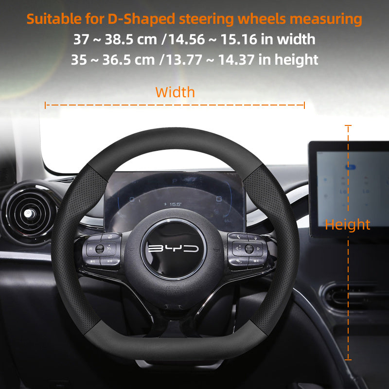 Car Carbon Fiber Texture Steering Wheel Cover Universal Fit for Cars Black Burgundy Orange