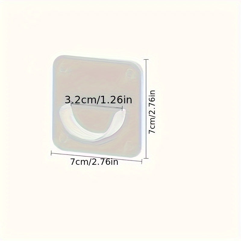 Juego de soportes transparentes para varillas sin taladro para cortinas, barras de ducha, ganchos adhesivos