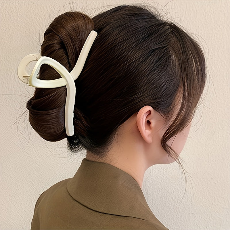 Large Hair Claw Women’s Shark Clip Cross Design for Thick and Thin Hair