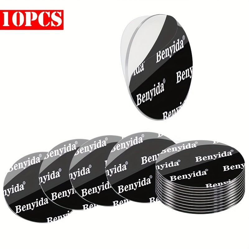 10pcs Car Suction Cup Holder Adhesive Film Double-Sided Tape for GPS Phone Mounts