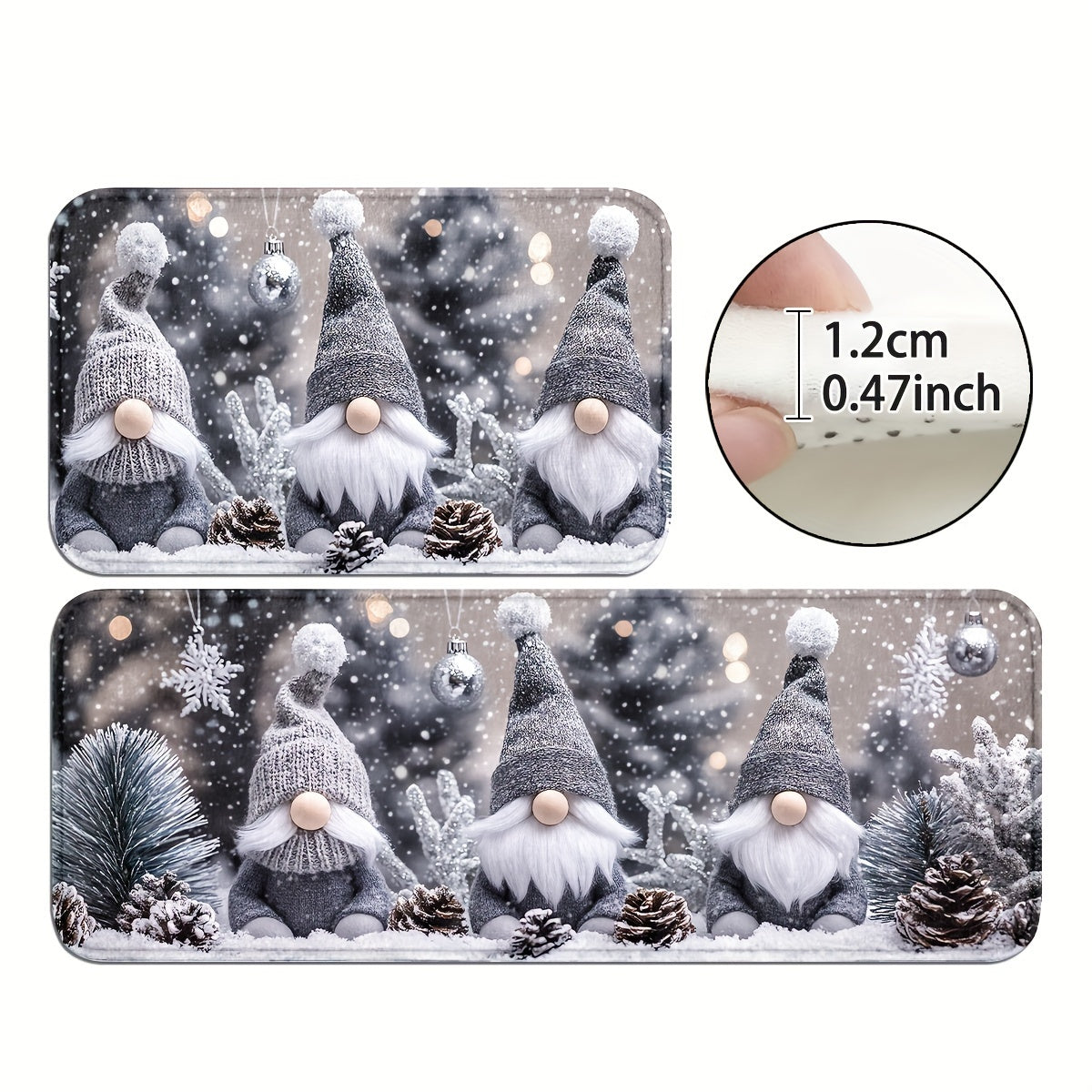 Christmas Dwarf Door Mat Indoor Outdoor Bathroom Gift