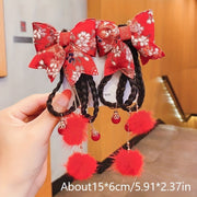 Vintage Hanfu Soch Tokchalari 2-Dona To'plami - An'anaviy Xitoy Yili Bosh Oyoq Aksessuarlar Bayram Tadbirlariga