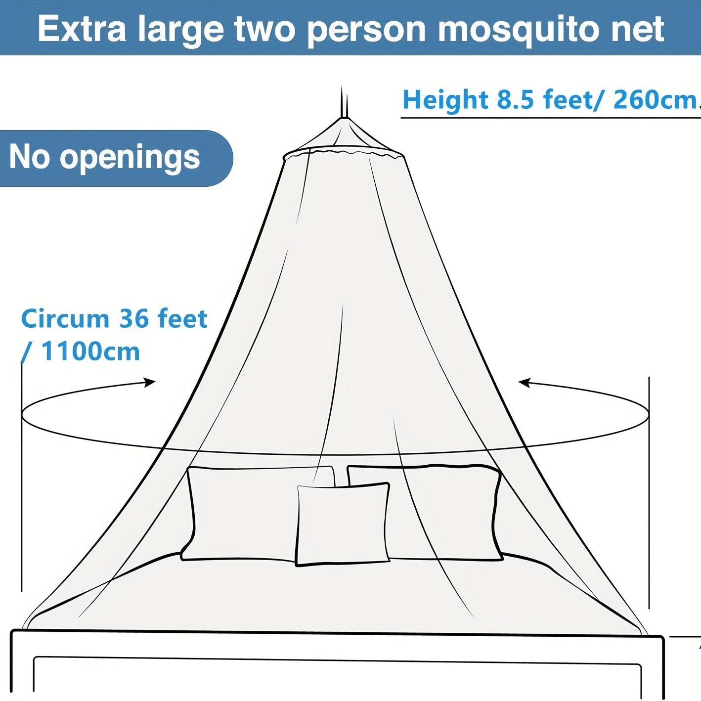 Cama tamaño king con dosel mosquitero con tema de princesa y patrón de estrellas para camas