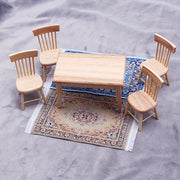 Miniature Dollhouse Floor Mat for DIY Scene Decoration with Shooting Props Textile Mixed Color for Ages 14 and Up