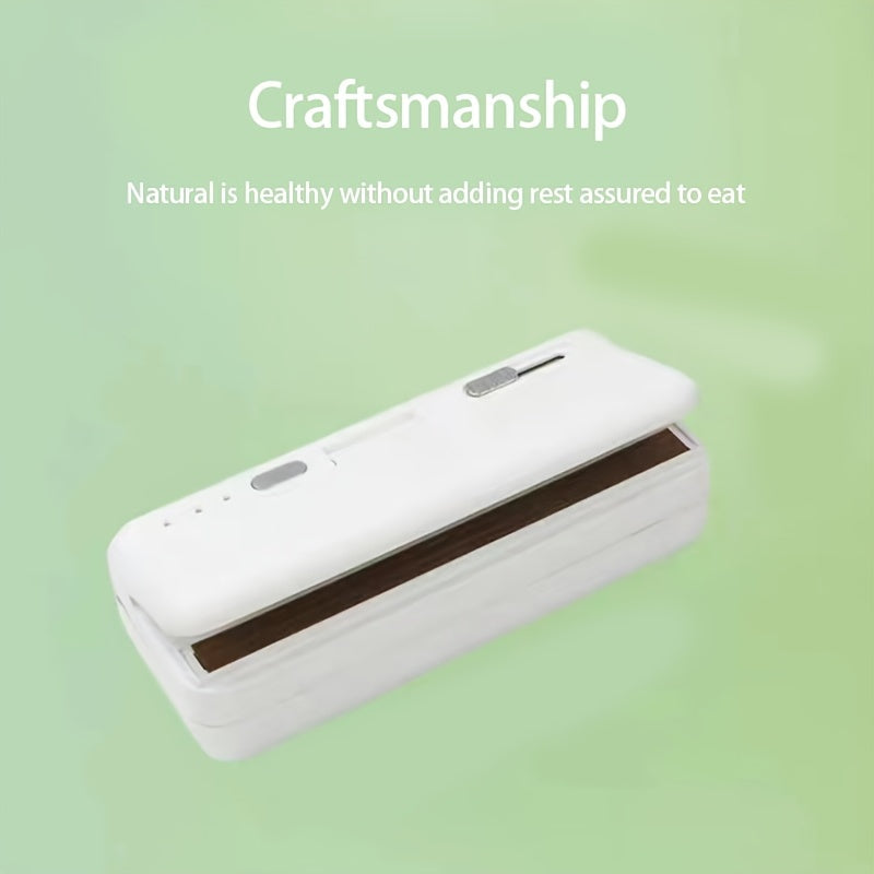 Kichkina portativ yopish mashinasi, yengil va sozlanadigan USB quvvatlanadigan snack sumkasi yopish mashinasi