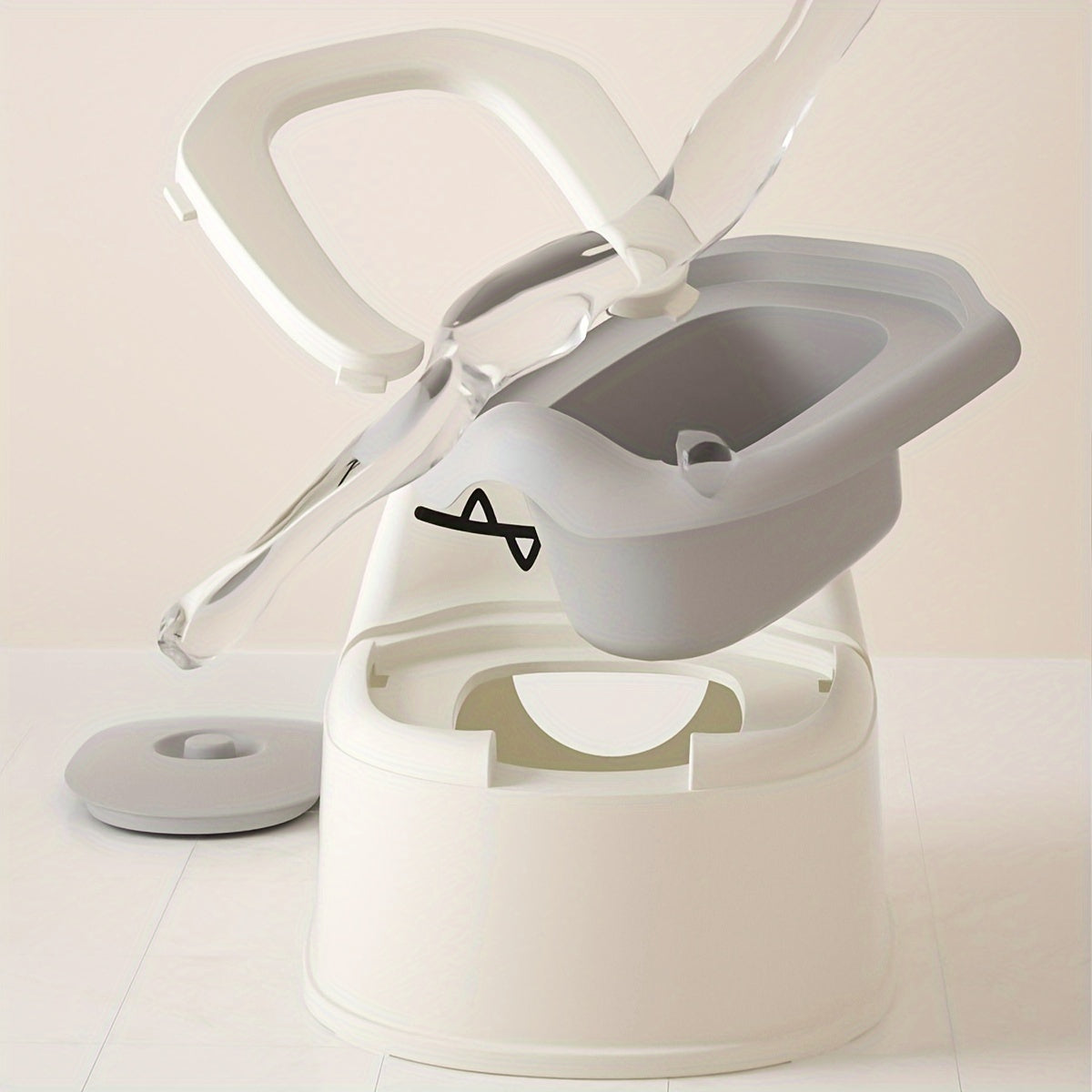 Children's Toilet Training Seat with Potty and Self-Contained Toilet for Large and Small Needs