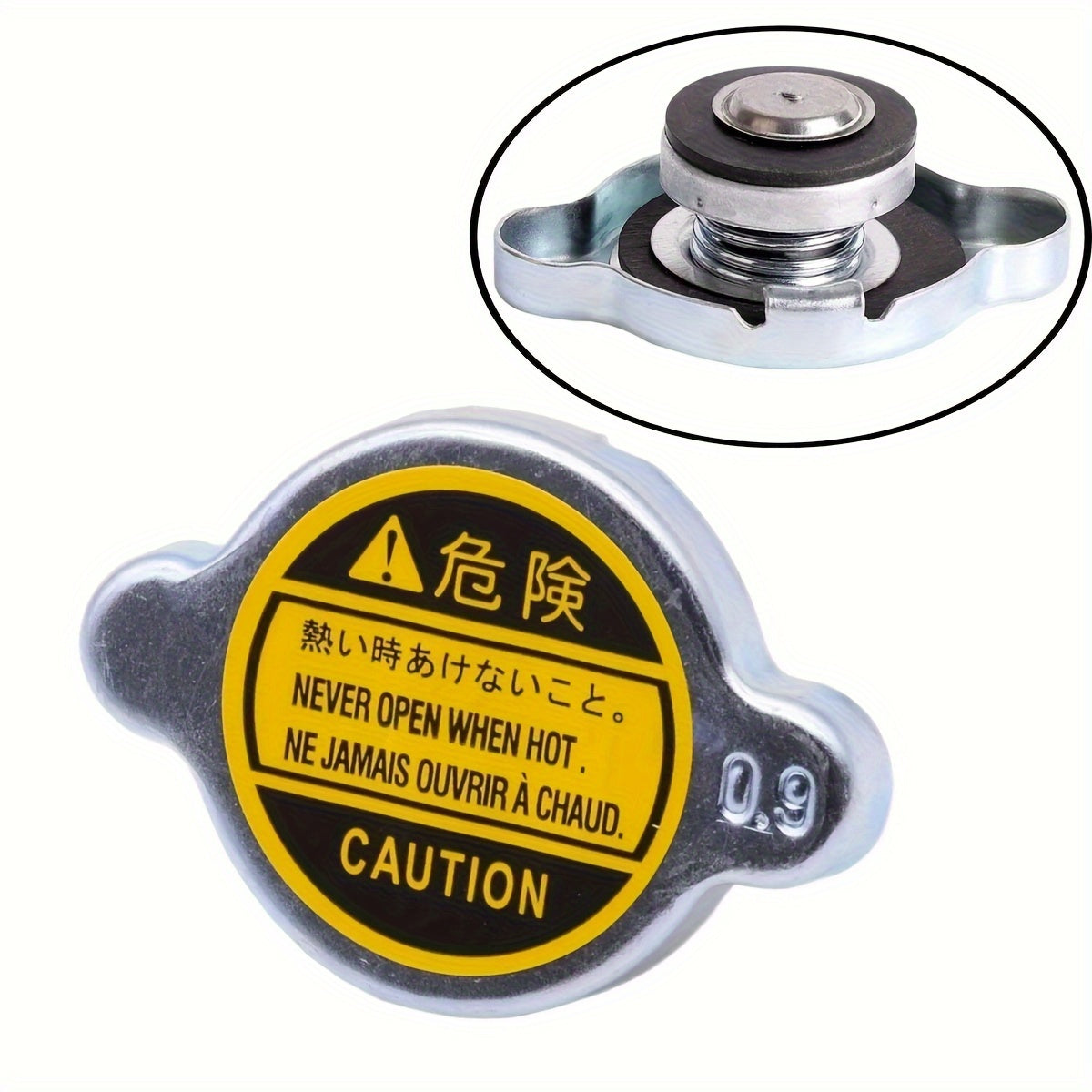 Universal 0.9 Bar Radiator Cap for Car Cooling System High Pressure Expansion Tank Cover