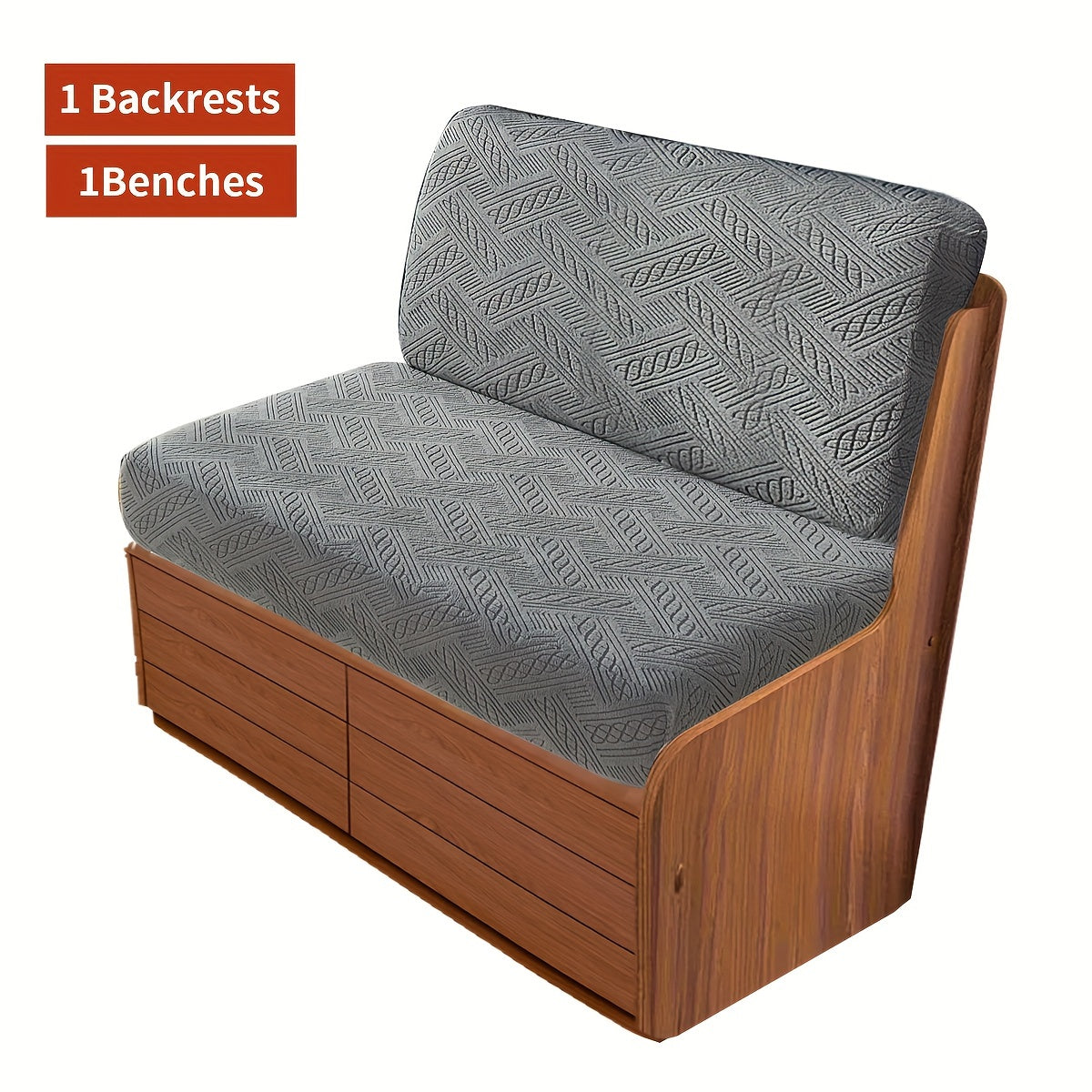 2-Piece Boho Style RV Sofa Cover Set Dust and Pet Scratch Protection Machine Washable