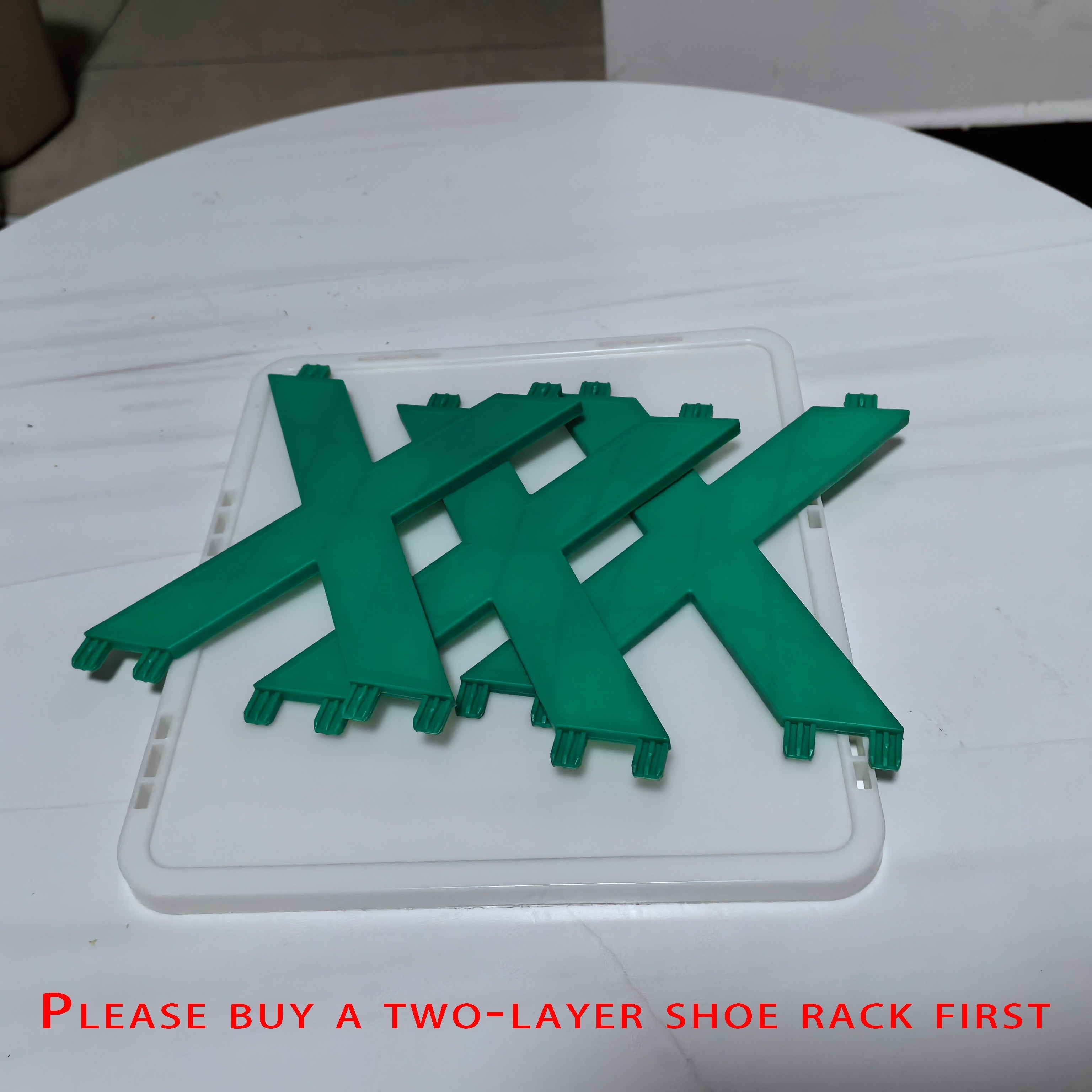 Ko‘p qavatli joyni tejovchi plastik poyabzal tokchasi - Oson yig‘iladigan, yashash xonasi va kirish joyi uchun moslashtiriladigan saqlash yechimi - Ekologik toza dizayn, elektr yoki batareyalar kerak emas