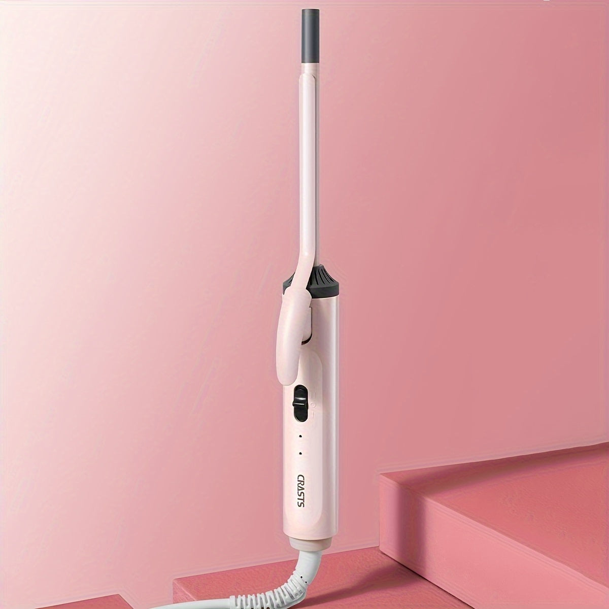 Mini rizador de pelo Teddy Curling Iron de 9 mm, control de termostato, rizos esponjosos, cabello seco, 220-240V, tipo C