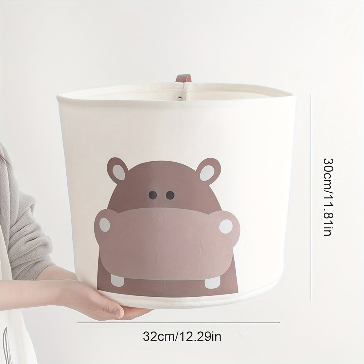 Cesta de almacenamiento para pañales con temática de animales para organización de la habitación del bebé y regalo