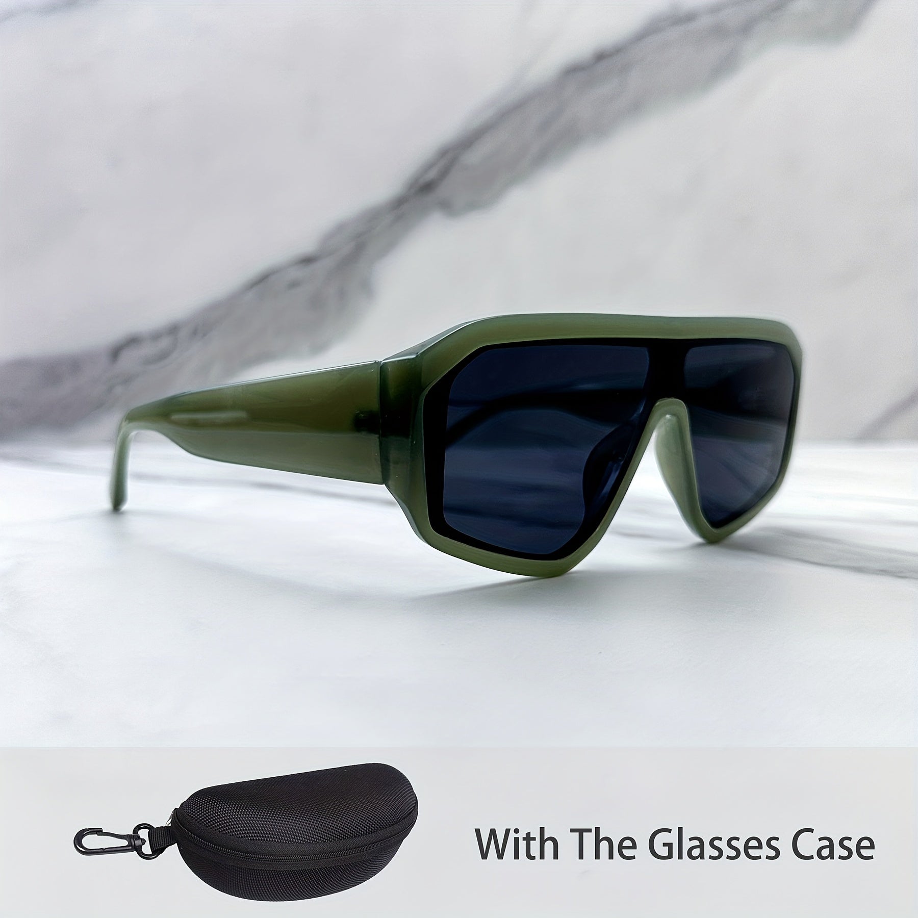 Large Retro Jelly Color Sunglasses for Men and Women Anti-Glare UV Protection for Hiking Beach Travel