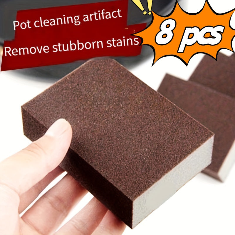 Toallas de esponja Emery 4/8 piezas para limpiar la cocina, lavar ollas y platos