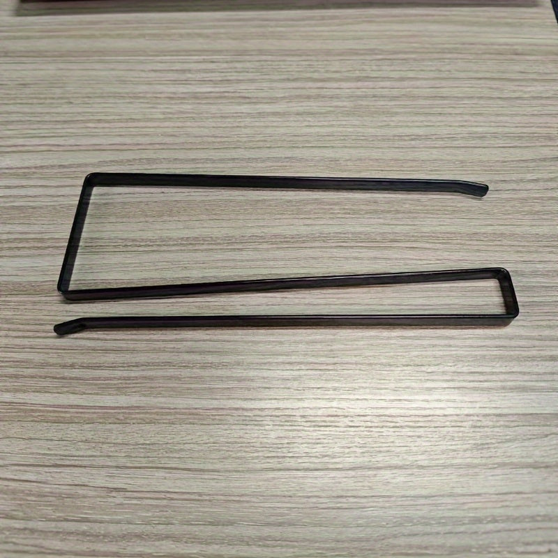 Wall-Mounted Iron Kitchen Paper Towel Holder with Hooks White and Black