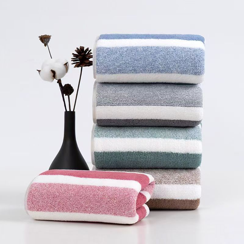 2024 Face Towels Set Soft Absorbent Lint-Free Bath Towels with Wide Border