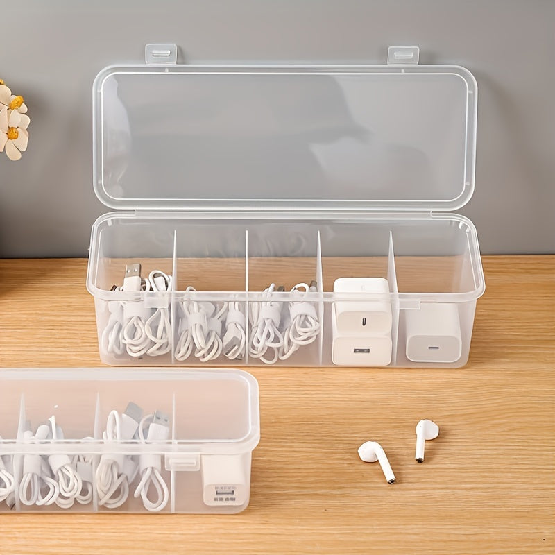 Multi-Functional Plastic Cable Organizer Box for Home and Office