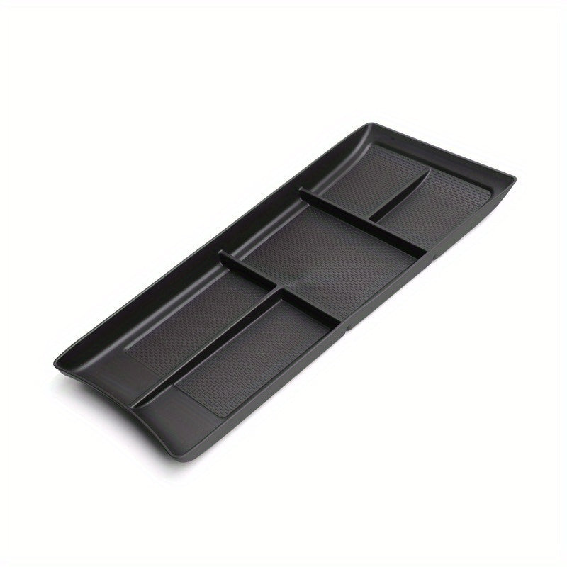 Center Console Storage Box Tray TPE Multi-Compartment Organizer for Vehicle