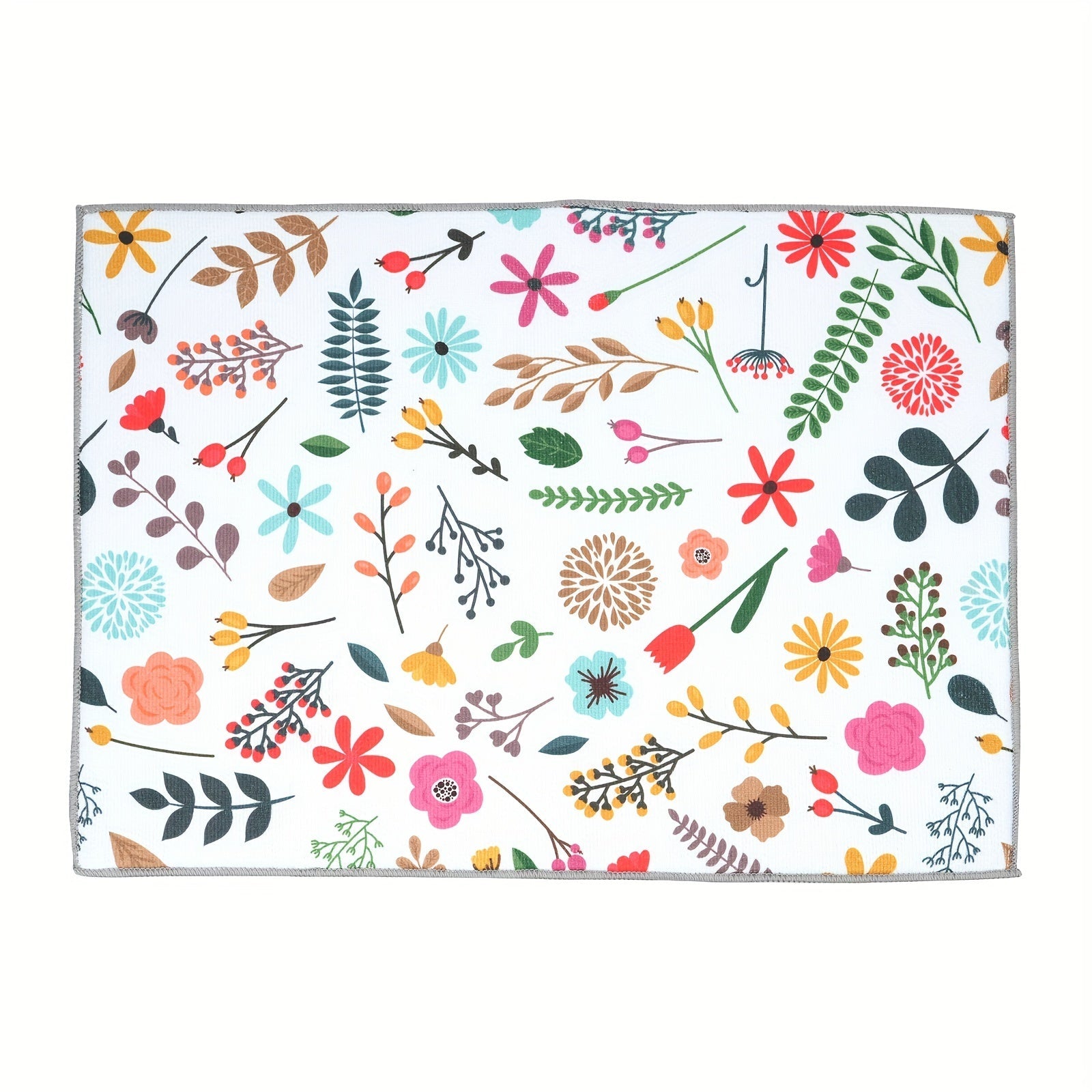 Heat Resistant Non-Slip Dish Drying Mat Washable Kitchen Placemat 38.1x50.8 cm