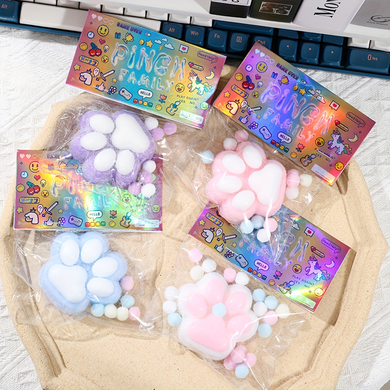 1 dona Yumshoq Mushuk Poyasi O'yinchoq - Har qanday yoshdagi bayram sovg'alari uchun mukammal