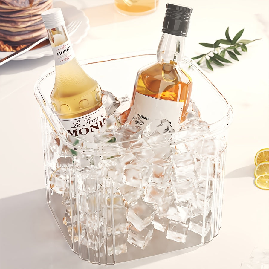 Ice Maker with Storage Box Food-Grade Plastic for Tea Cocktails and Summer Refreshments