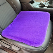 Winter Car Seat Mat Plush Knit Rectangular Soft Warm Seat Cover