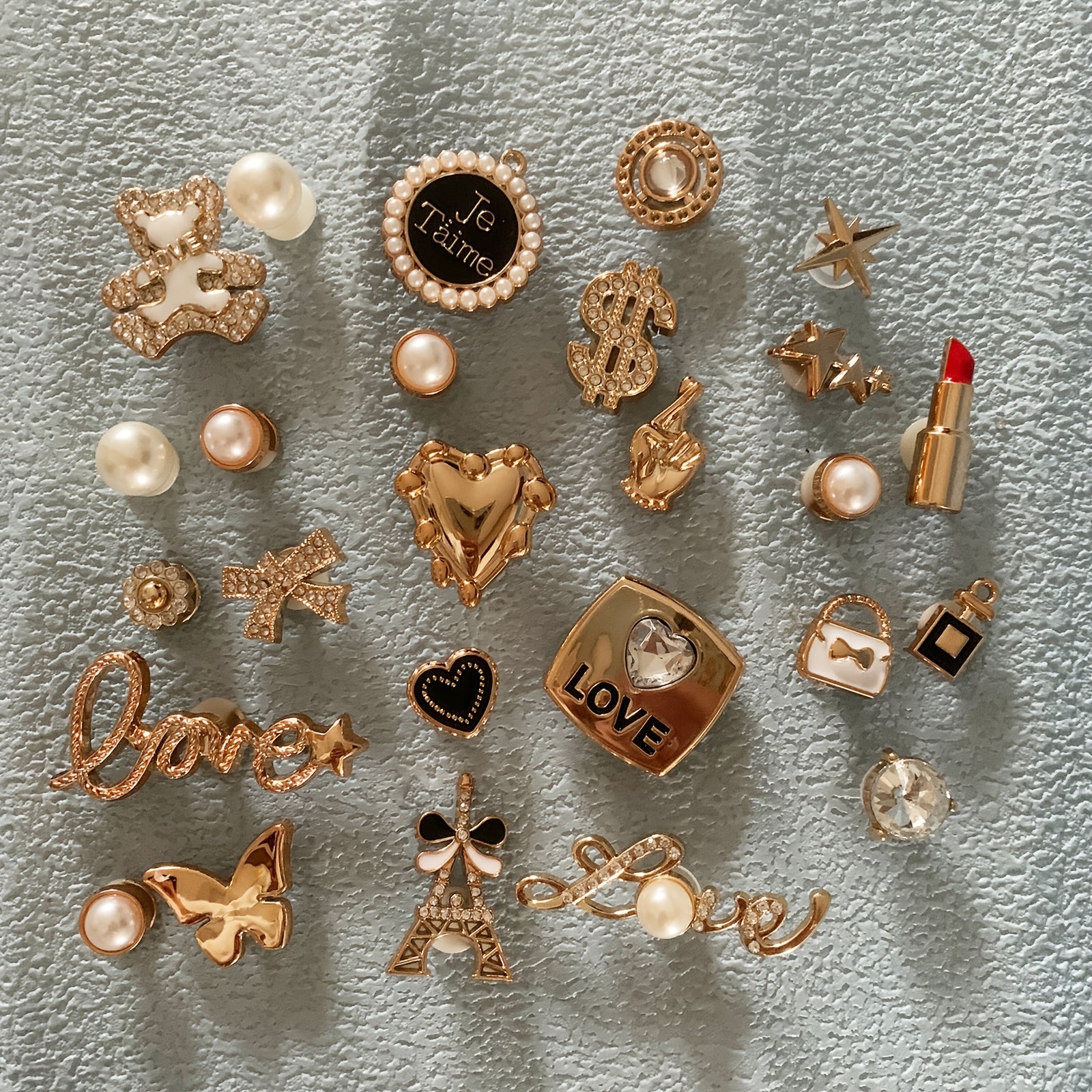 Girls Shoe Decoration Charms 26pcs Set DIY Detachable Cute Shoe Accessories