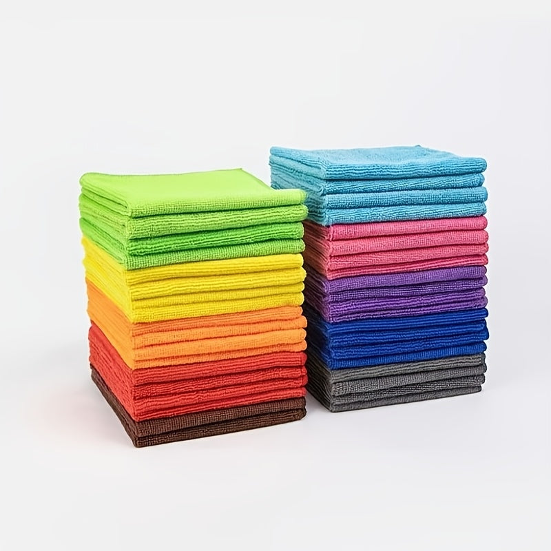 5 ta Mikroto'qima Tozalash Matolari to'plamini oling - Ekologik toza, iz qoldirmaydigan, oshxona, yashash xonasi va hammom uchun yuqori singdiruvchi matolar - Har qanday yuzada porloq tozalash uchun mustahkam to'qilgan polyesterdan tayyorlangan