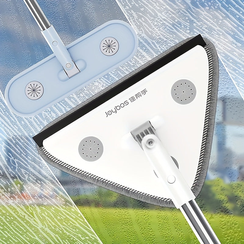 360° Swivel Triangle Mop Set with Extendable Handle for Windows Walls Floors