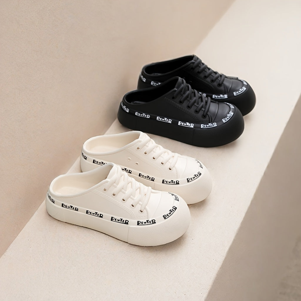 Unisex Casual Thick-Soled Heeled Slippers for Indoor Outdoor Use