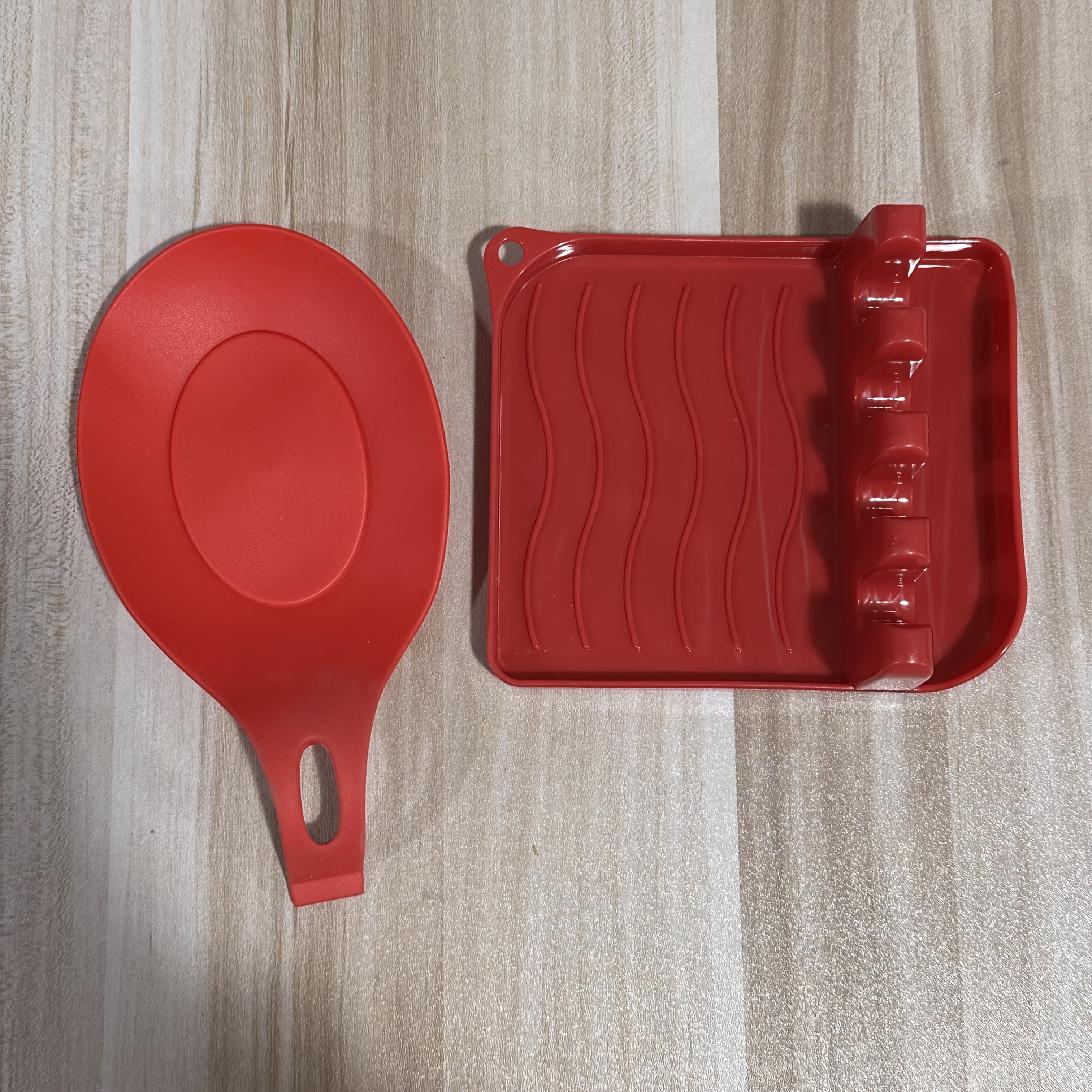 Kitchen Organizer Set Wall-Mounted Utensil Holder with Plastic Spatula