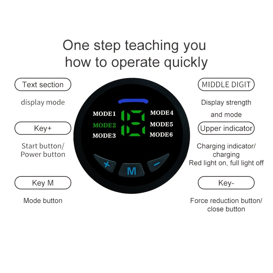 USB Charging Massage Waist Belt with TENS EMS Muscle Therapy Set