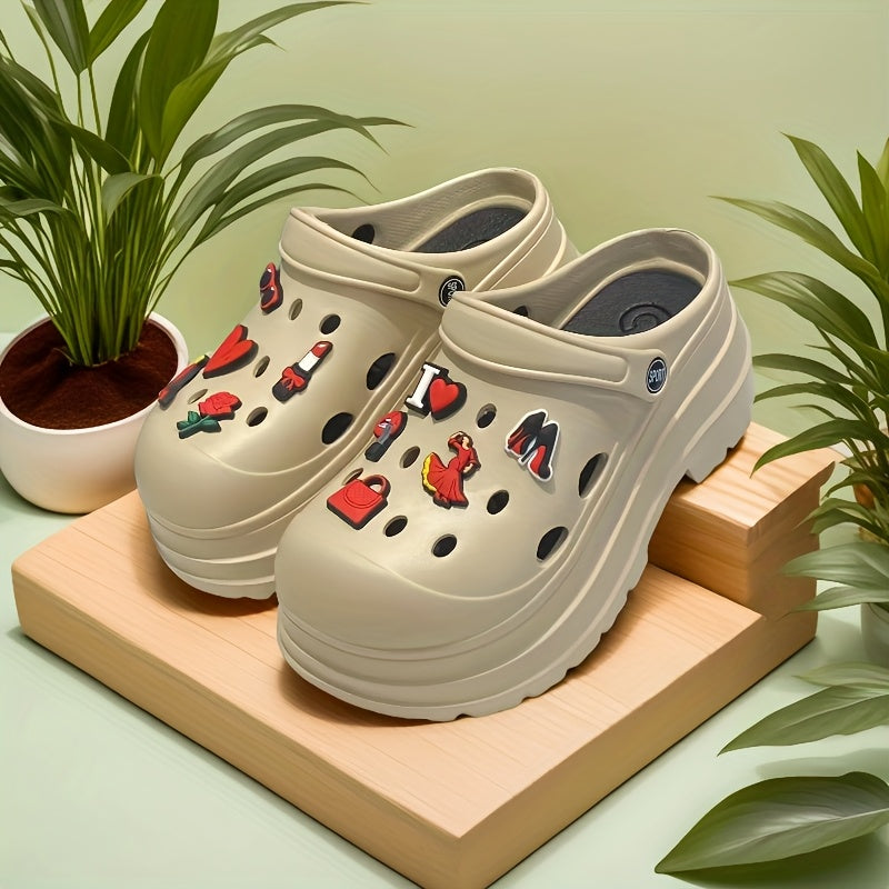 Women's Platform Sandals Cushioned EVA Soles Open-Toe Summer Shoes