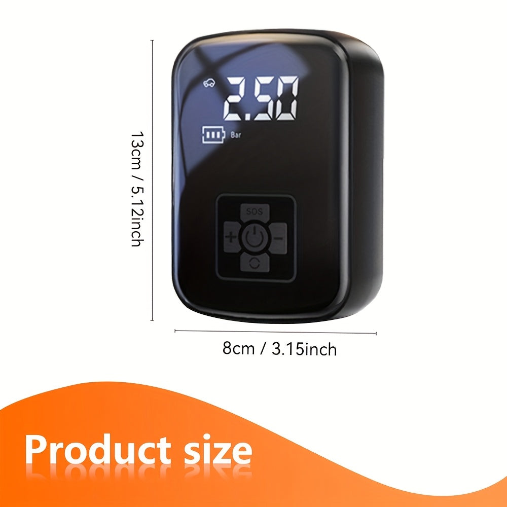 Portable Cordless Tire Inflator Air Compressor Pump Digital Display Rechargeable