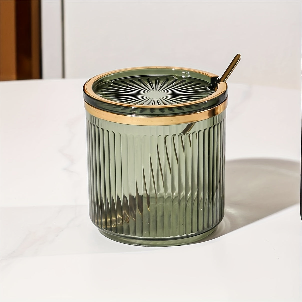 Nordic Style Kitchen Storage Container Plastic Jar with Lid for Condiments