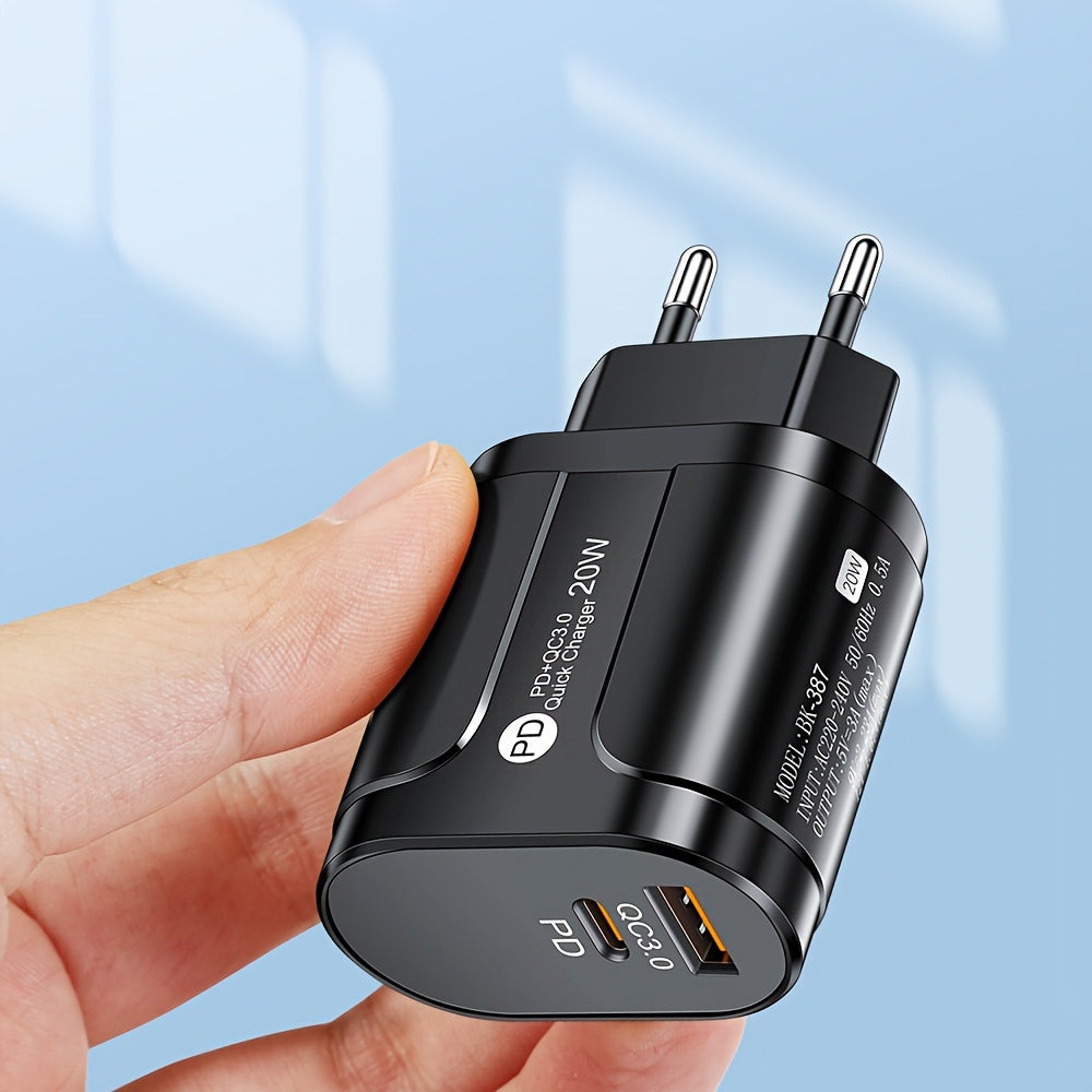 20W USB C Charger for iPhone 15/14/13/12 Fast Charging Travel Adapter with Quick Charge Plug