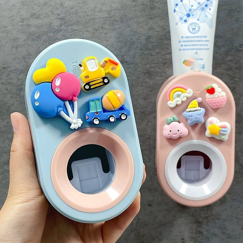 Devorga o'rnatiladigan tish pastasi siqgichi, oson o'rnatish, qiziqarli 3D dizayn, teshik ochmaslik xususiyati va yuviladigan yopishtiruvchi bilan. Hammomni tartibga solish uchun ideal, och ko'k va pushti ranglarda mavjud.