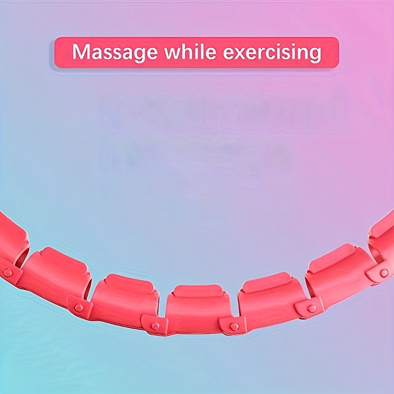 Círculo de fitness ponderado ajustable para pérdida de peso y entrenamiento de fuerza Black ABS