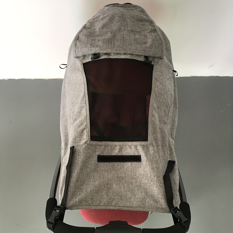 Stroller Sunshade UV Protection Waterproof Polyester with Viewing Window