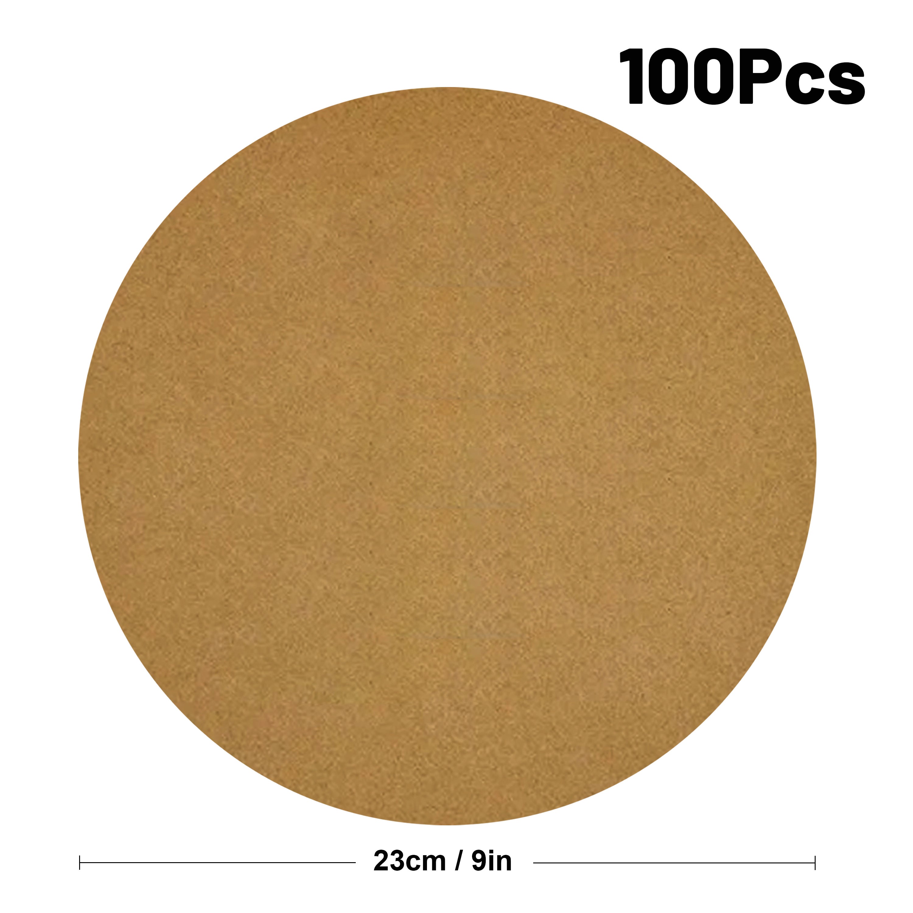 Pre-Cut Double-Sided Silicone Non-Stick Baking Paper 6/8/9 Inch Pack of 50 or 100