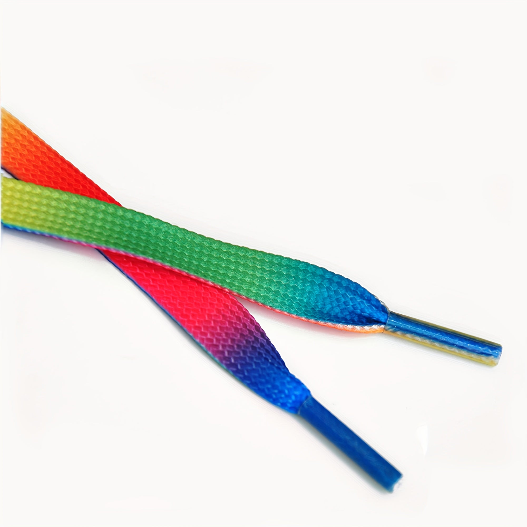 Unisex/Casual Colorful Rainbow Gradient Canvas Shoe Laces 120cm