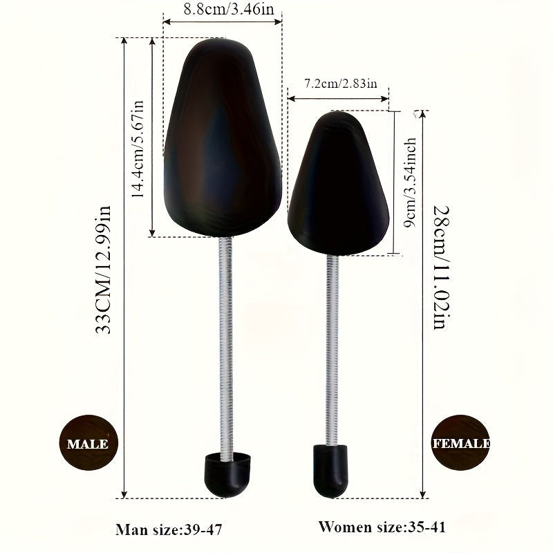 2 Pack Adjustable Shoe Stretchers for Men and Women Plastic Boot and Sneaker Stretcher