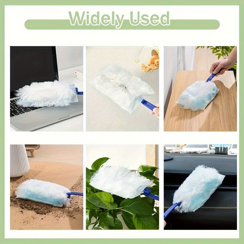 Elektrostatik chang olib tashlash cho'tkasi boshlariga mo'ljallangan polyester to'ldiruvchilar. 10 dona yoki 50 dona to'plamlarda mavjud. Kir yuvish xonalari, mebellar, avtomobillar, klaviaturalar va tozalash mahsulotlari uchun mos keladi. Qilmaydi