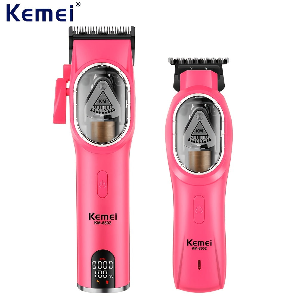 Kemei KM-8502 Professional Soch Kesuvchi To'plami DLC Pichoqchalari bilan, USB bilan qayta zaryadlanadigan, Qo'llanma taroqchalari va aksessuarlar bilan birga - Mukammal sovg'a fikri