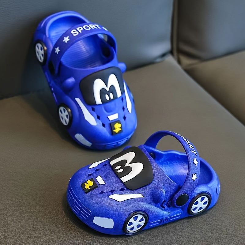 Boys' Cartoon Slip-On Sandals Non-Slip Breathable Indoor Outdoor Shoes