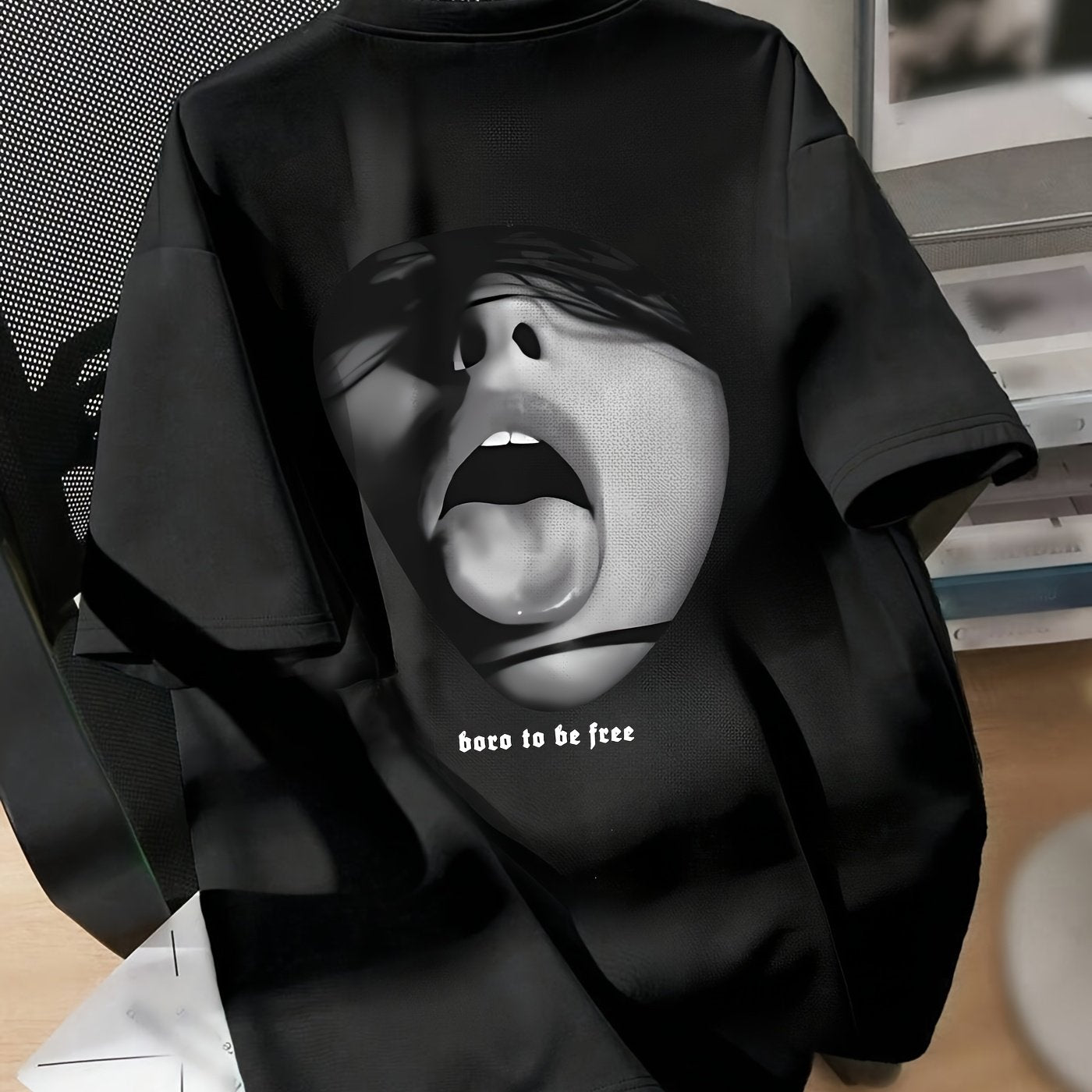 Women's Casual T-Shirt Short Sleeve Crew Neck Polyester Blend Summer Portrait Print