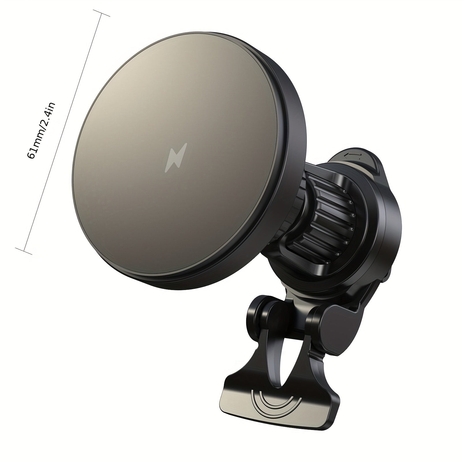 Magnetic Wireless Car Charger Mount for iPhone 12-16 15W USB Charging 360° Rotation