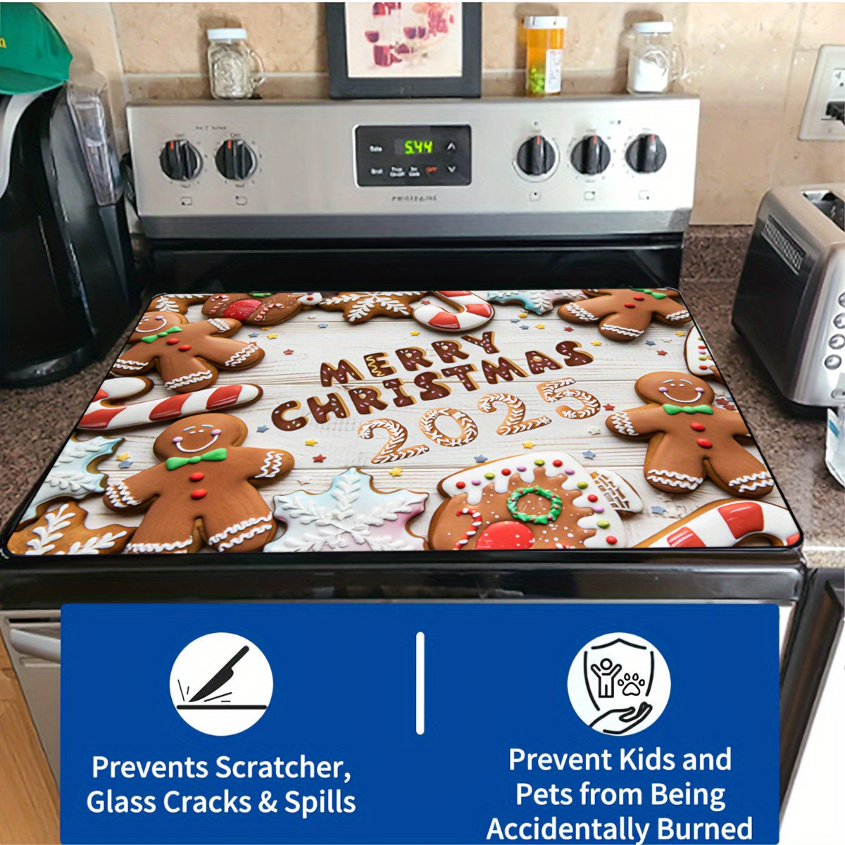 Large Waterproof Heat-Resistant Scratch Guard for Electric Glass Cooktops 72cm