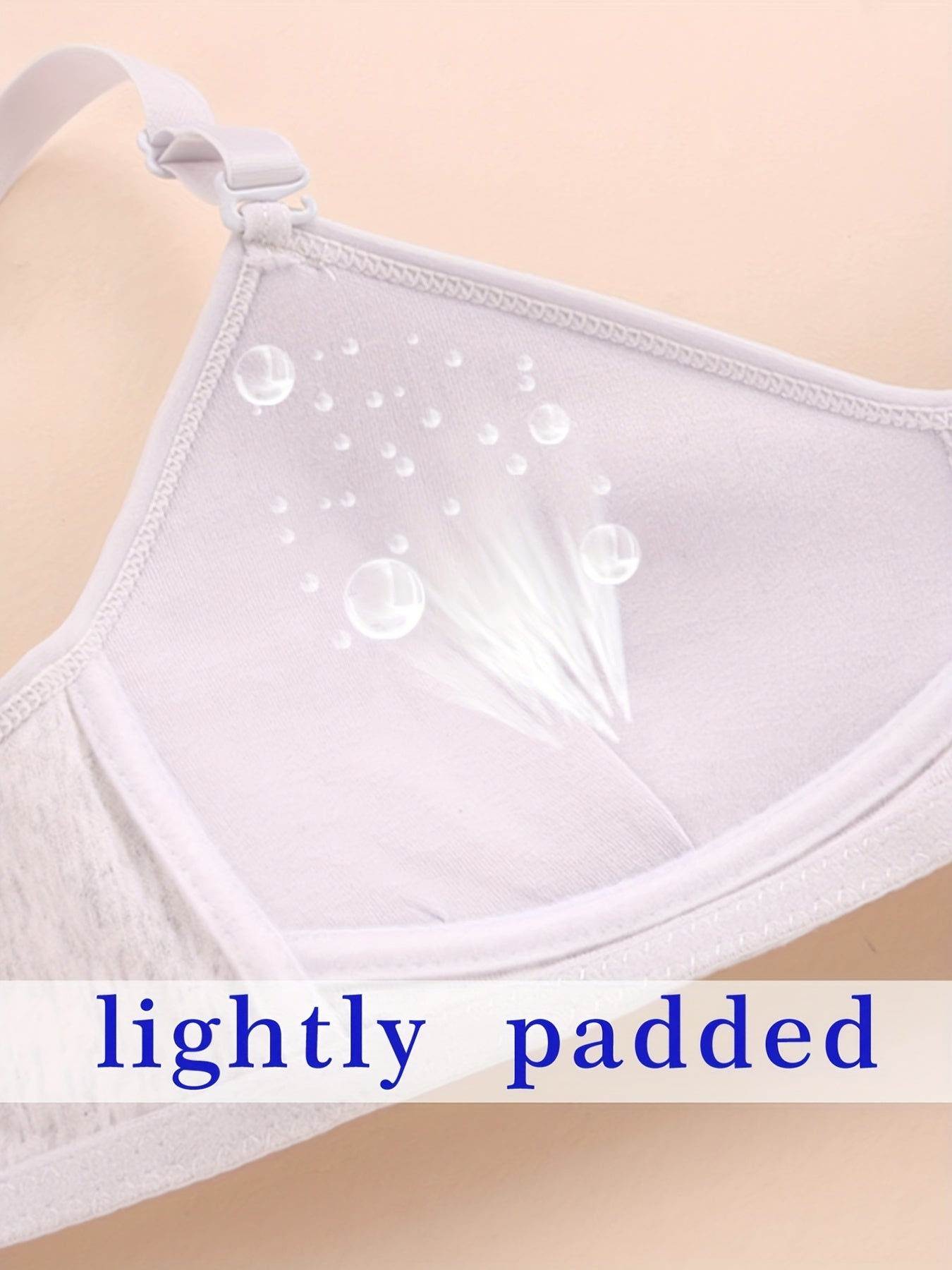 "O'smir qizlar" 3 ta ingichka paxta sport brasslari, simsiz ko'taruvchi uslubda yugurish uchun, bir rangli, qulay va nafas oladigan.