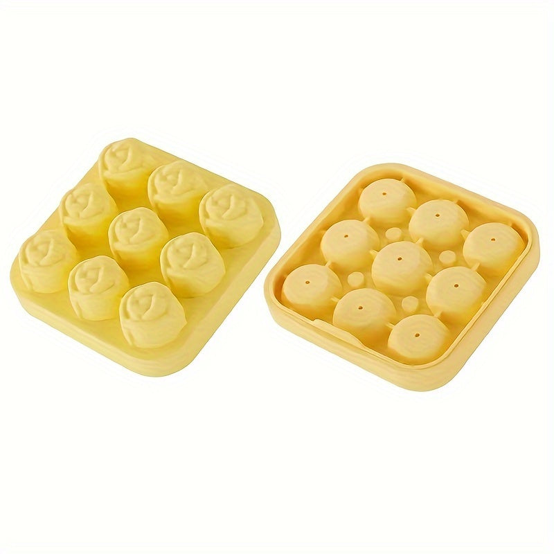 Silicone Rose Ice Cube Tray Food-Grade Freezer Kitchen Use for Ice Chocolates